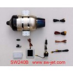 Swwin SW240B 24KG Brushless turbina motore Jet turbogetto RC grande modello turbina aereo ala fissa con equipaggio aliante ad alta spinta